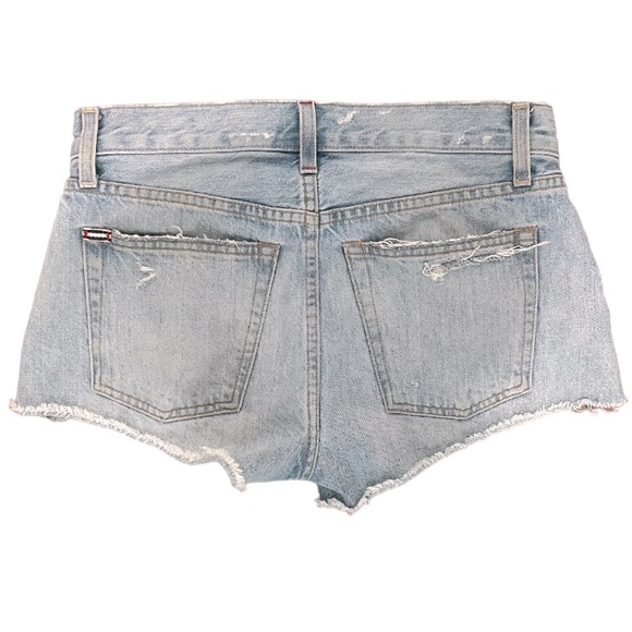 Alice + Olivia jeans collection distressed denim shorts. - Picture 5 of 7